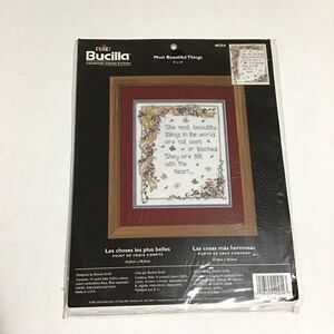Bucilla‎ Most Beautiful Things Counted Cross Stitch Kit 9x12